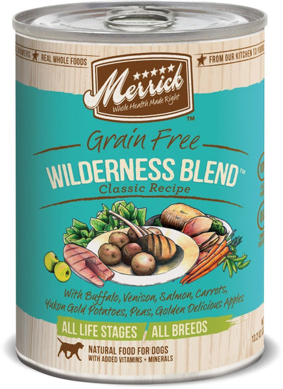 Merrick Classic Recipe Canned Dog Food Variety Pack - (2) Wilderness Blend, (...
