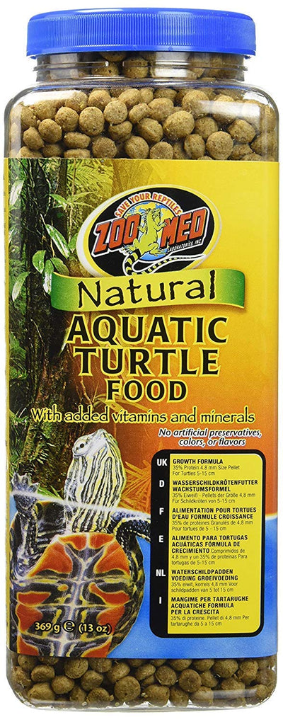 Zoo Med Natural Aquatic Turtle Food (Pellets) 13 oz - Pack of 3
