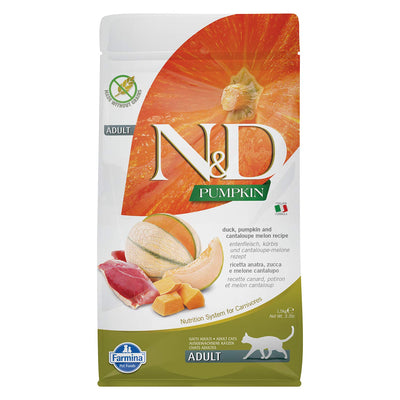 Farmina N&D, Pumpkin Duck Pumpkin and Cantaloupe Melon Recipe Adult Dry Cat F...