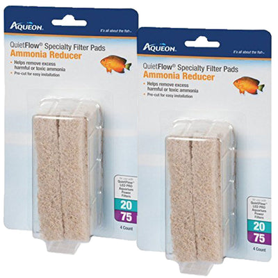 Aqueon Cartridge Ammonia Minipad Quiet Flow 20/75 (2 PACKS)