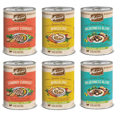 Merrick Classic Recipe Canned Dog Food Variety Pack - (2) Wilderness Blend, (...