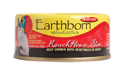 Earthborn Holistic RanchHouse Stew Grain-Free Moist Cat Food, 5.5 Ounce Can( ...