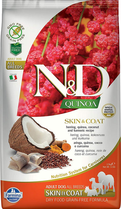 Farmina N&D Functional Quinoa Skin & Coat Herring Dry Dog Food 15.4 Pounds