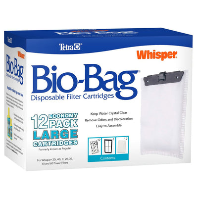 Tetra Whisper Bio-Bag Replacement Cartridge Unassembled Large 12pk