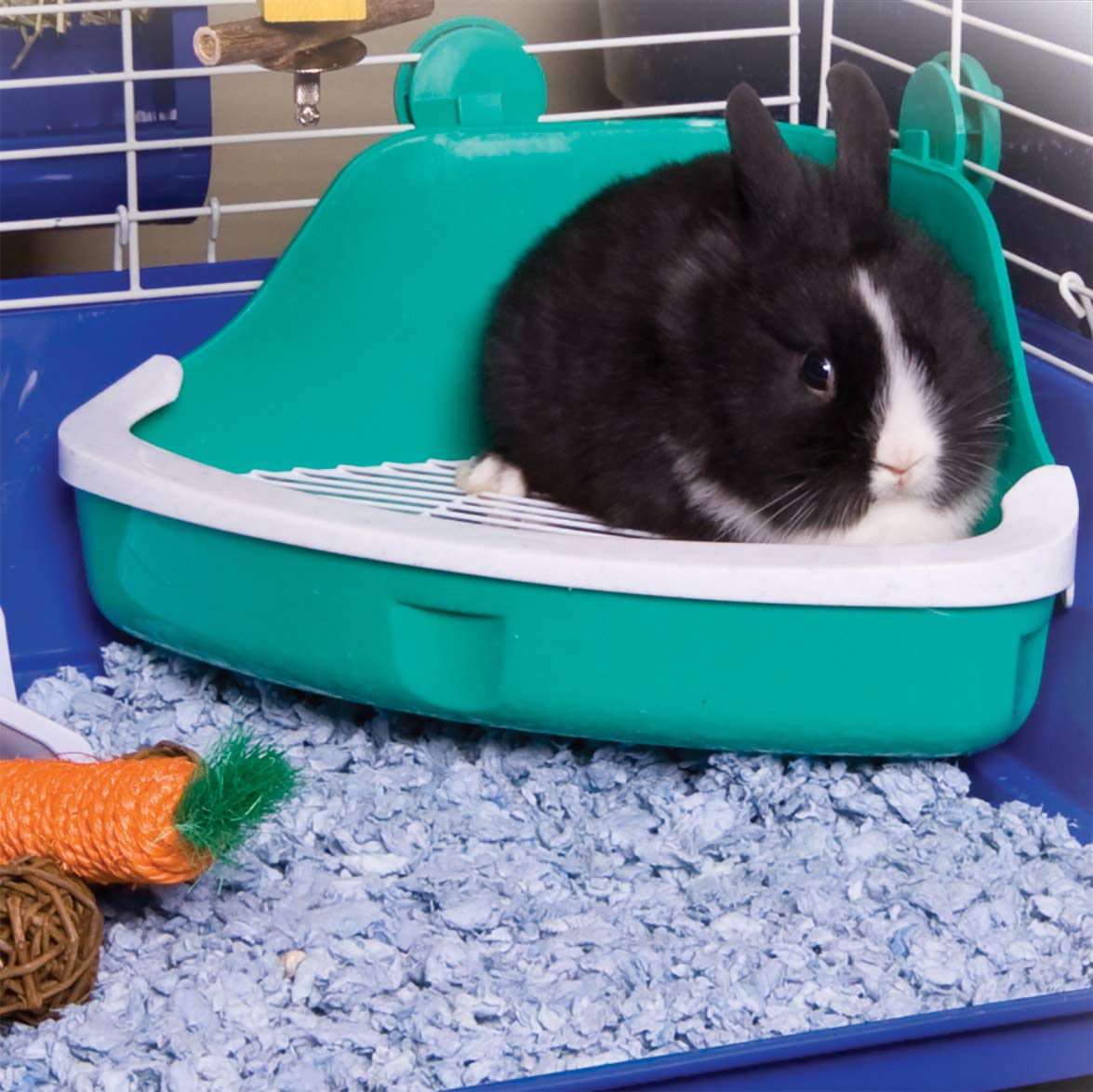 Ware 2 Pack of Corner Litter Pans for Hamsters Gerbils and Dwarf Hamsters, As...