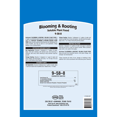 Fertilome (11771) Blooming & Rooting Soluble Plant Food 9-58-8 (1.5 lbs.)