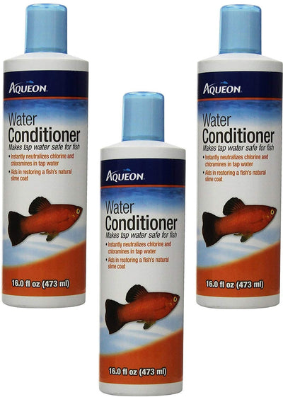 Aqueon Tap Water Conditioner 16oz Bottles (Pack of 3)