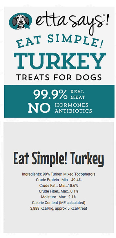 ETTA SAYS! Eat Simple Freeze Dried Treats for Dogs – Pack of 2 – Made in The ...