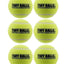 PetSport Yellow Tennis Ball Dog Toys | 6 Pack Small (1.8") Pet Safe Durable F...