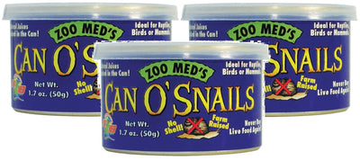 Zoo Med 3 Pack of Can O' Snails, 1.7 Ounces Each