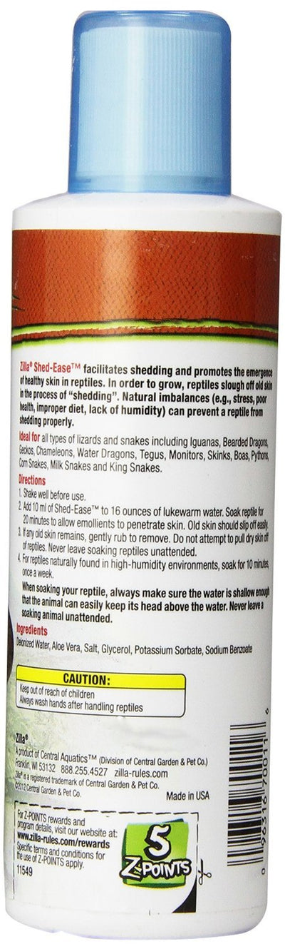 Zilla Reptile Health Supplies Shed-Ease Bath, 8-Ounce Bottles (3 Pack)