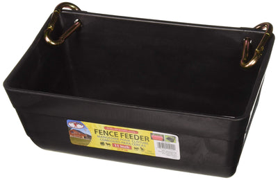 (2 Pack) Little Giant Fence Feeders With Clips, 11-Inch, Black