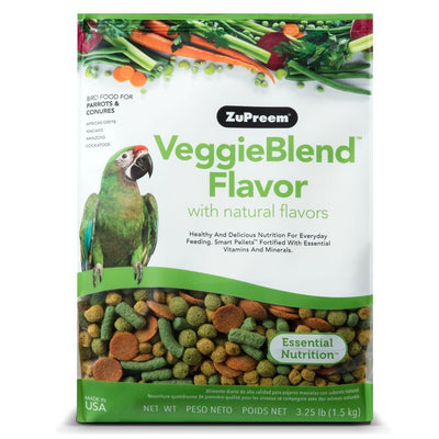 ZuPreem VeggieBlend Flavor Bird Food 3.25lb 2 Pack…