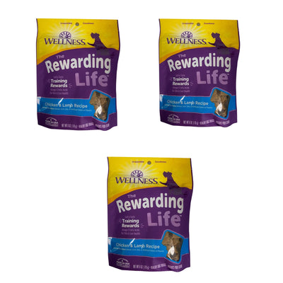 Wellness 3 Pack of Soft Wellbites Grain-Free Dog Treats, 6 Ounces Each, Chick...