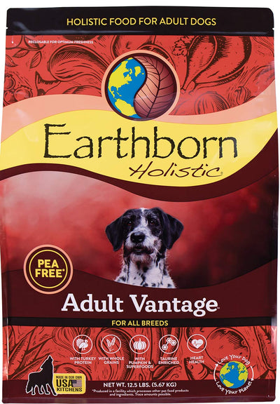 Earthborn Holistic Adult Vantage Natural Dry Dog Food, 12.5 lb