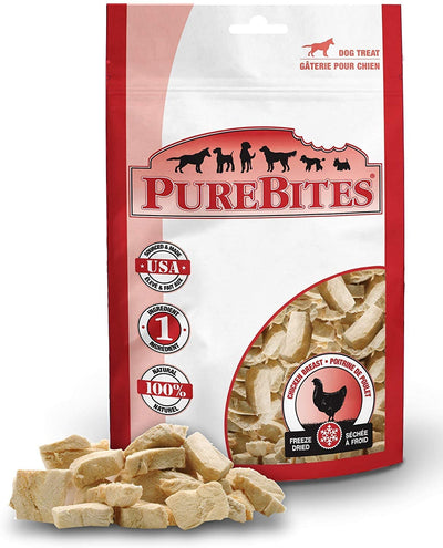 PureBites Chicken Breast Freeze Dried Dog Treats 3oz Bags. 3 Bags Total.