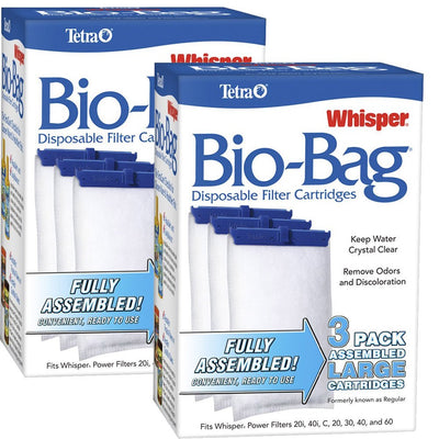 Tetra Whisper ATS26170 Assembled Bio-Bag Filter Cartridges, Large 3 Count