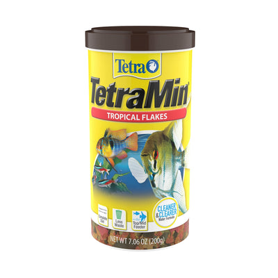 TETTT TetraMin Tropical Flakes 7.06 Ounces, Nutritionally Balanced Fish Food