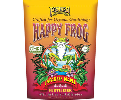 Fox Farm FX14660 FoxFarm Happy Frog Japanese Maple Fertilizer, 4 lb Bag Nutri...