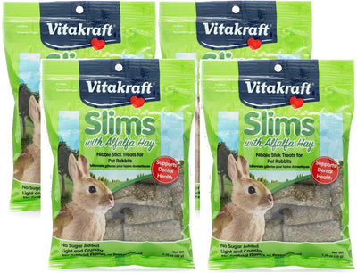 Vitakraft Alfalfa Slims Nibble Stick Treats for Rabbits - 4 PACK