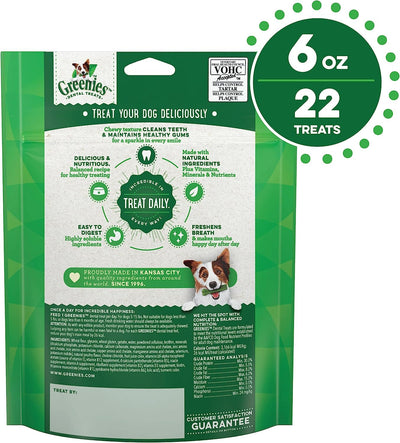 2 Pack - Greenies Treats for Dogs (5-15 lbs/2-7 kg) Mini Treat-Pak-Teenie 6 oz