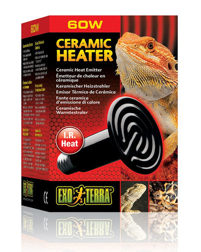 Exo Terra Exo Terra Ceramic Heater, 60 W, Blacks &Amp; Grays