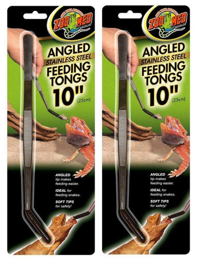 Zoo Med Labs Stainless Steel Feeding Tongs (2 Pack)