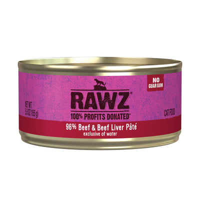Rawz Natural Premium Pate Canned Cat Wet Food - Made with Real Meat Ingredien...