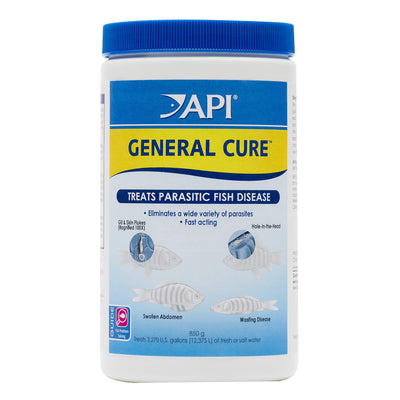 API GENERAL CURE Freshwater and Saltwater Fish Powder Medication 30-Ounce Bul...