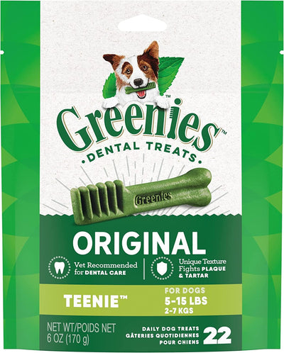 2 Pack - Greenies Treats for Dogs (5-15 lbs/2-7 kg) Mini Treat-Pak-Teenie 6 oz