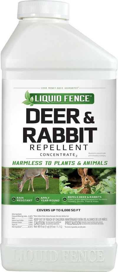 Liquid Fence Deer and Rabbit Repellent, Keep Deer and Rabbits Out of Garden P...