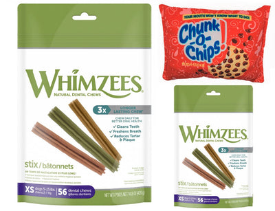 Houndsense Multi Pack Bundles Including Whimzees Natural Dental Dog Stix - 2p...