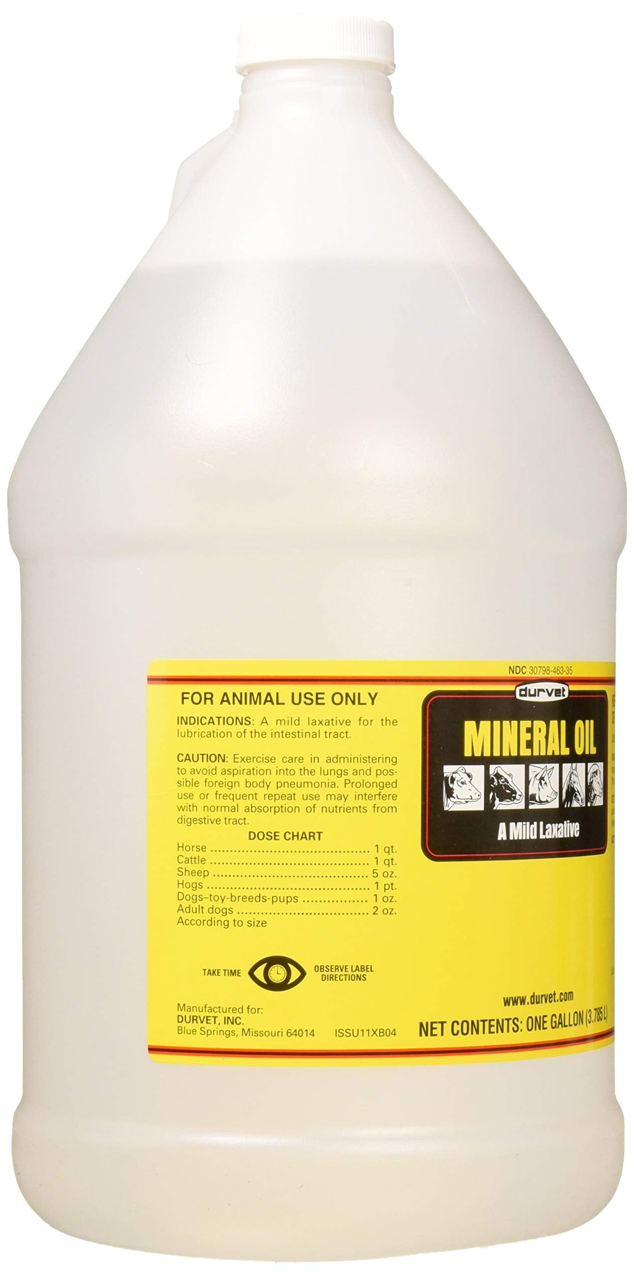 Durvet, Mild Laxative Mineral Oil, 1Gallon/3.785L
