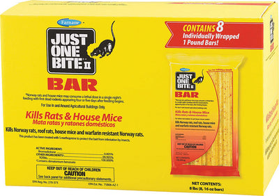 Just One Bite II Rat & Mouse bar 8pk 8lb