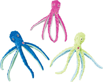 Ethical Pets Skinneeez Extreme Stuffingless Durable Octopus Dog Toy Size:Pack...