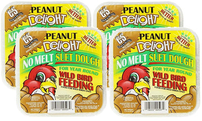 C&S Products Company C&S 4 Pack of Peanut Delight Wild Bird No Melt Suet Doug...