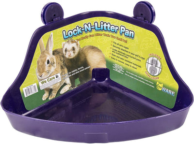 Ware Manufacturing (2 Pack) Plastic Lock-N-Litter Pan for Small Pets - Size R...