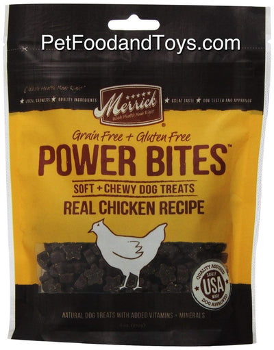 Merrick Power Bites Chicken Recipe Dog Treats (3 Pack)