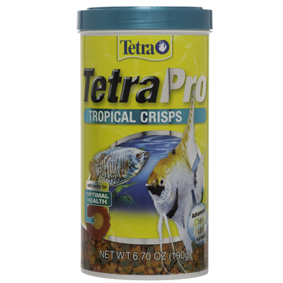 TetraPro Tropical Crisps 6.70 Ounces, Fish Food, Advanced Clear Water Formula
