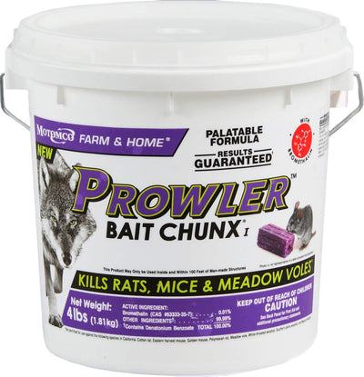 Motomco Prowler Bait Chunx | Newest Palatable Formula | 4 lb Pail