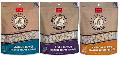 Cloud Star Crunchy Tricky Trainers 3 Flavor Variety Dog Treats Bundle: (1) Cl...