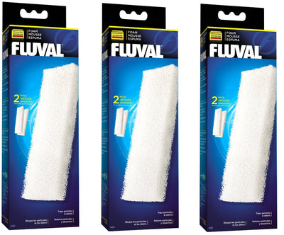 (3 Pack) Fluval Filter Foam Block 204/205 and 304/305, 2 Blocks each