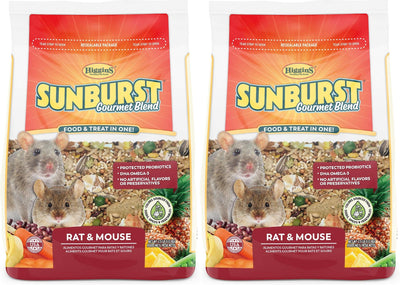 Higgins 2 Pack of :Sunburst Gourmet Rat and Mouse Food, 2.5 Pounds Each
