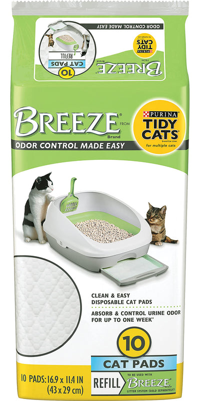 Purina Tidy Cats Breeze Cat Pad Refills, Clean & Easy Disposable Cat Pads for...