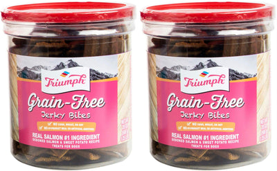 Triumph 2 Pack of Grain-Free Jerky Bites, Salmon and Sweet Potato Recipe, 20 ...