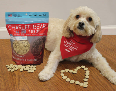 Charlee Bear Dog Treats with Turkey Liver & Cranberries (3 Pack) 16 oz Each