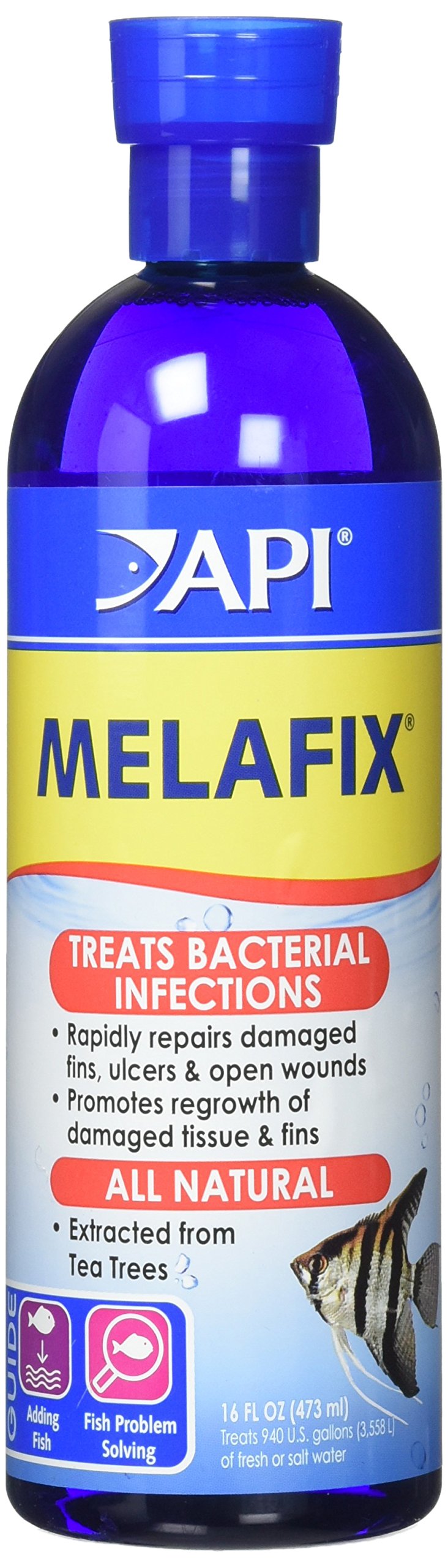 API (2 Pack) Melafix Antibacterial Fish Remedy 16-Ounce Bottles