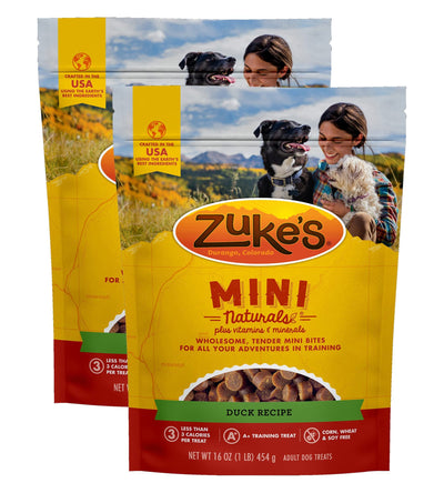 Zuke's Mini Naturals Training Dog Treats Duck Recipe, 16 OZ