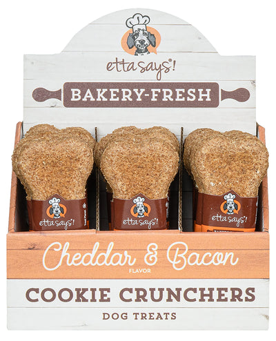 ETTA SAYS! Cookie Crunchers Crunchy Dog Treats Pack of 24 – Limited Ingredien...