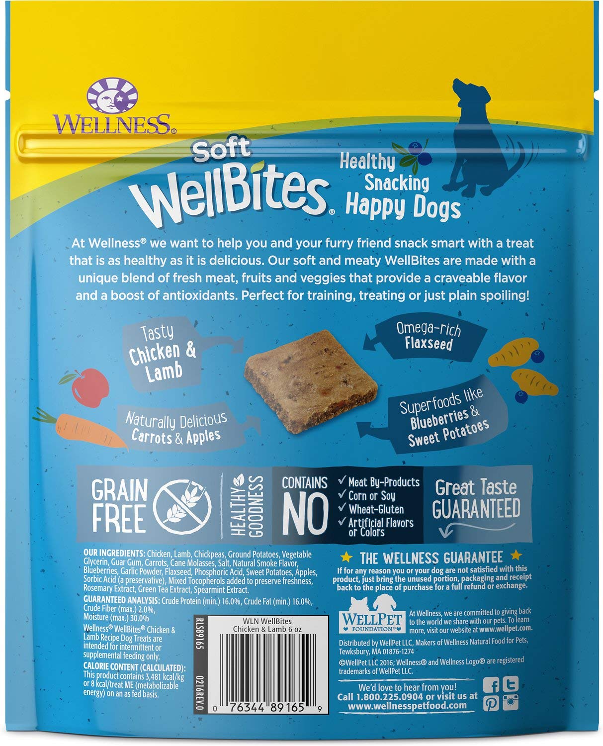 Wellness Soft WellBites Variety Pack, 6 Ounces Each, Chicken & Venison, Turke...